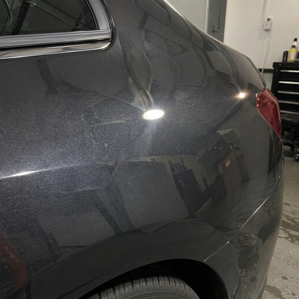 Mirror-gloss car paint after correction and sealant